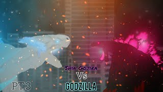 Godzilla vs Shin Godzilla part 3 dc2 animation [upl. by Enoob]