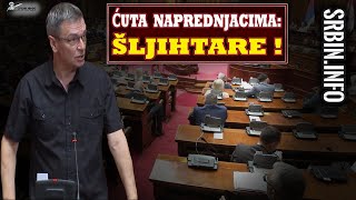 U Skupštini burno Ćuta objavio spisak najvećih Vučićevih šljihtara  naprednjaci poludeli [upl. by Ssitnerp]