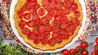 Tarte tatin aux tomates cerises  Apportez de la fraîcheur à votre dîner  Recette très facile [upl. by Bowerman]