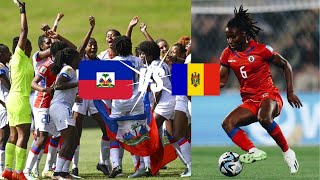 Gade travay Corventina fas a ekip Moldavie an mesye ooo Haiti vs Moldavie match amikal foot feminen [upl. by Annawad]