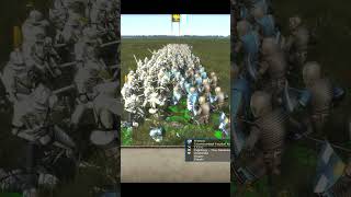 Medieval II Total War Kingdoms Dismounted Gothic Knights vs Dismounted Feudal Knights REMATCH [upl. by Ijan]