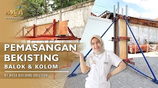 TUTORIAL PEMASANGAN BEKISTING BALOK DAN KOLOM SERTA FUNGSINYA [upl. by Loella]