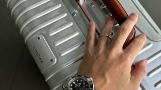 【ASMR開封動画】超人気RIMOWA CheckIn L Twist ブラウンを購入したので早速開封してみた [upl. by Orofselet286]