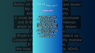 Godzilla Lyrics Part 1 music lipsync lyrics godzilla godzillaeminem eminem rap [upl. by Ainit]