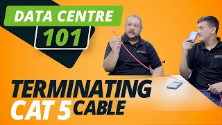 DATA CENTRE 101  TERMINATING CAT 5 CABLE  ASH amp PAV have a CRIMPOFF [upl. by Story608]