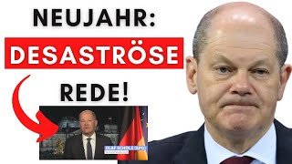 Scholz blamiert sich bei NeujahrRede komplett [upl. by Ennayr]