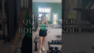 QUICK UPPER BODY WORKOUT using dumbbells only armday upperbodyworkout quickworkout [upl. by Buchalter]