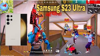 Samsung s23 ultra Free Fire Gameplay And Handcam or Sensitivity Setting Video [upl. by Alyal349]