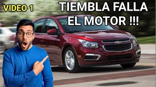 CHEVROLET CRUZE TIEMBLA EL MOTOR P1101 P0101 P0299 P0172 [upl. by Madson]