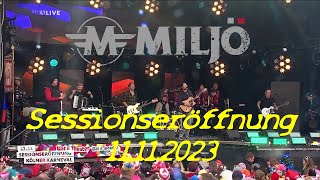 Miljö  Sessionseröffnung Kölner Karneval 11112023 [upl. by Stimson]