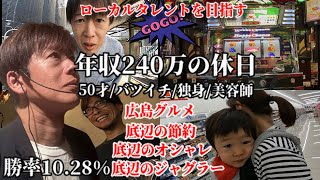 広島市50代独身年収240万の休日／ジャグラーよりローカルタレントを目指せ！／広島市グルメ／パチスロで勝って飲み代を稼げ！ [upl. by Wendy508]