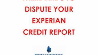 Experian Credit Dispute  3 Ways To Dispute Experian Credit Reports [upl. by Aerdnaek]