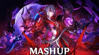 Genshin Impact  Fatui Harbinger Boss Themes Mashup Tartaglia La Signora Scaramouche Arlecchino [upl. by Yllitnahc]