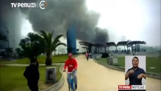 Incendio en Larcomar fue provocado por un quotagente externoquot [upl. by Godfry]