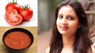 எளிதாக சிவப்பழகு பெற உதவும் தக்காளி  Tomato Facial for Skin Whitening  Tamil beauty tips [upl. by Antonio]