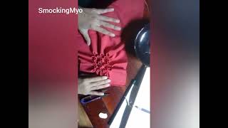 How to made Smocking smockingmyo ကြာပန်းမာလာထိုးနည်း [upl. by Anilag439]