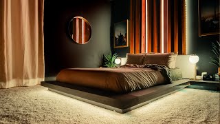 My Modern Minimalist Tech Bedroom Tour  Dark Mode [upl. by Edwin]