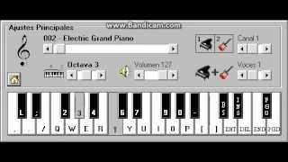 PIDEME LO QUE QUIERAS PIANO ELECTRONICO 25 AVI [upl. by Ciredec]