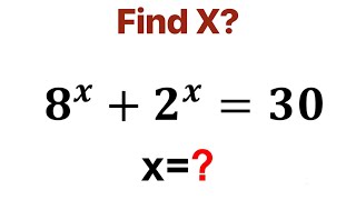 Finally I Solve This Exponential Equation For XCan You Solve it 8x 2x 30 [upl. by Rebak]