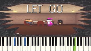 Let Go  Piano Tutorial  Piggy Roblox True Hidden Ending Song  BSlick feat Christina Rotondo [upl. by Reivaxe]