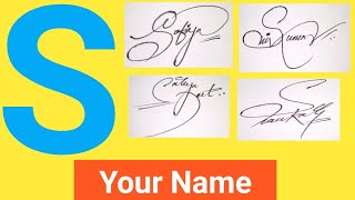 ✔️ S Signature Style  Signature Style Of My Name  Beautiful Signatures  How To Write A Signature [upl. by Tehr]