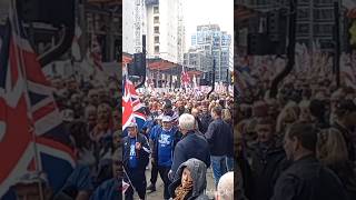 Tommy Robinson Unite the Kingdom March through London Freedom of speech Oct 26th Tommyrobinson [upl. by Eicnan]