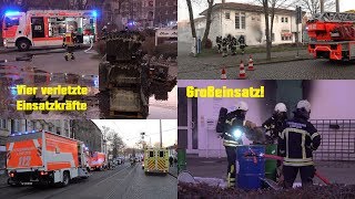 Vier Einsatzkräfte verletzt bei Elektrobrand in Einkaufspassage LeipzigMockauNord 31012020 [upl. by Anawqahs450]