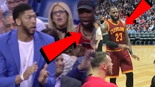 ME AND LEBRON JAMES ARGUING WITH THE REFEREES Sitting Courtside Behind Anthony Davis [upl. by Wessling215]