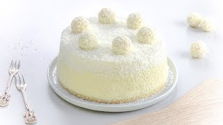 Raffaello Torte  ein Kokos Kuchen Rezept so lecker wie die Pralinen [upl. by Odlanyar750]