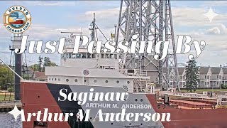 quotJust Passing Byquot Saginaw amp Arthur M Anderson in Duluth 07172024 [upl. by Ainez763]