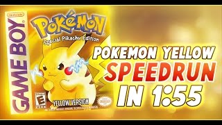 Pokemon Yellow Glitchless Speedrun in 155 Former World Record [upl. by Yanehs]