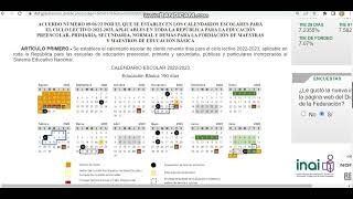 CALENDARIO ESCOLAR 20222023 [upl. by Cherry]