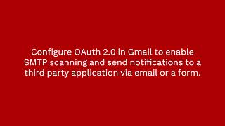 Gmail OAuth 20 for SMTP configuration or scan to email [upl. by Pelaga]