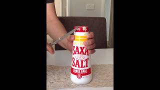 How to open Saxa Salt bottle to refill [upl. by Ecurb46]