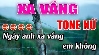 Xa Vắng Karaoke Tone Nữ Karaoke Lâm Beat  Beat Mới [upl. by Hsatan]