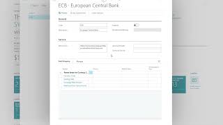 Dynamics 365 Business Central  How to Set up a Currency Exchange Rate Service [upl. by Kenon329]