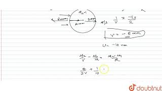 A parallel beam of light travelling in water refractive index  43 is refracted by a spher [upl. by Giavani142]