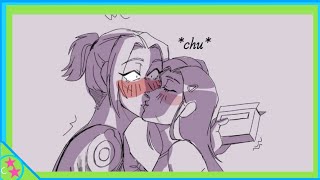 Marcy Comes Up With A Smart Trick To Kiss Sasha  Amphibia Comic Dub [upl. by Forcier]