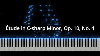 Chopin  Etude in Csharp Minor Op 10 No 4  NVKpiano [upl. by Aevin]