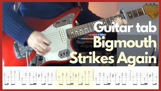 The Smiths  Bigmouth Strikes Again Guitar tabs [upl. by Smoht]