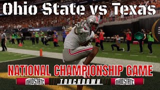 Jeremiah Smith vs Quinn Ewers  Ohio State vs Texas for the CFP Championship Simulation [upl. by Mays]