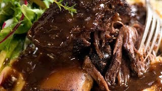 Slow Braised Beef Short Ribs in Red Wine Sauce [upl. by Sproul823]