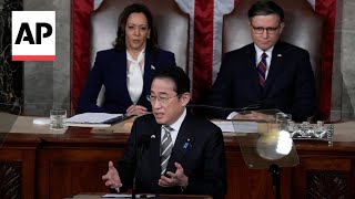 Japan PM Fumio Kishida tells Congress US role in world remains pivotal [upl. by Brennen]