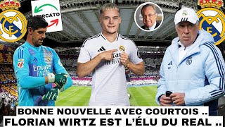 🚨 BONNE NOUVELLE AVEC COURTOIS   FLORIAN WIRTZ EST LÉLU   LE REAL VA FAIRE COUP DOUBLE ✅ [upl. by Anais]