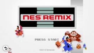 NES Remix Pack Wii U Title Screen NES Remix 1 [upl. by Hnoj649]