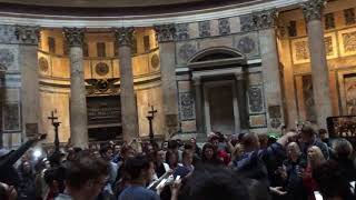 Davidson College Chorale sings Kyrie in the Roman Pantheon [upl. by Nazar]