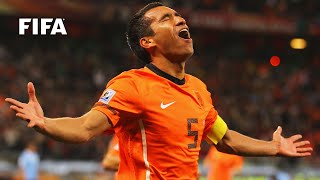 Giovanni van Bronckhorst goal vs Uruguay  ALL THE ANGLES  2010 FIFA World Cup [upl. by Heidi293]