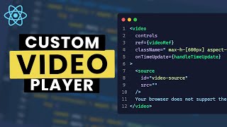 Custom Video Player Controls with React [upl. by Aicilram]