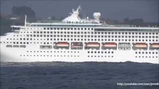 Cruise Ship OCEANA leaving A Coruña on 9 April 2013 [upl. by Aible]