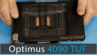 Installation of Optimus Signature V2 4090 StrixTUF Waterblock Quick Guide 8 [upl. by Rudie]